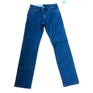 NWT H&M Medium Dark Wash Jeans Regular Fit Stretch Size 30/34 Cotton Classic